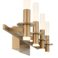 Eurofase Lighting Torna 36" 4-Light Dimmable LED Gold Metal Bath Bar With Frosted Acrylic Shades