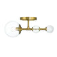 Eurofase Lighting Traiton 15" 1-Light Clear Glass Shade Gold Wall Sconce