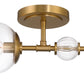 Eurofase Lighting Traiton 15" 1-Light Clear Glass Shade Gold Wall Sconce