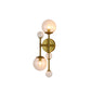 Eurofase Lighting Traiton 20" 2-Light Clear Glass Shade Gold Wall Sconce