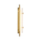 Eurofase Lighting Tramore 16" 1-Light Integrated LED Alabaster Shade Gold Steel Wall Sconce