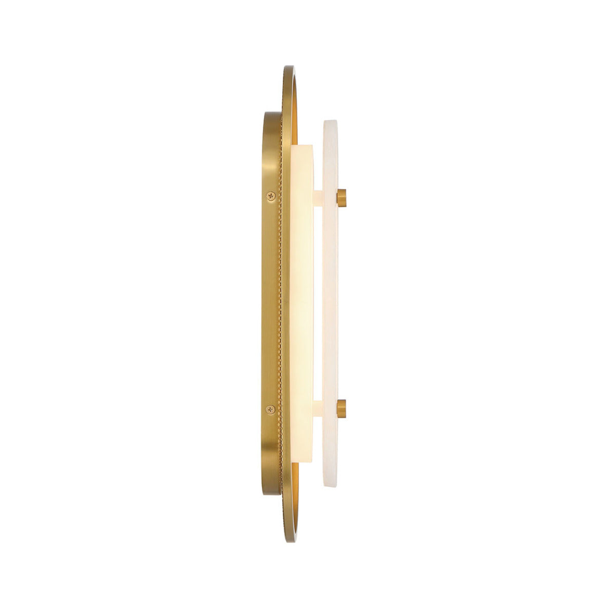 Eurofase Lighting Tramore 16" 1-Light Integrated LED Alabaster Shade Gold Steel Wall Sconce