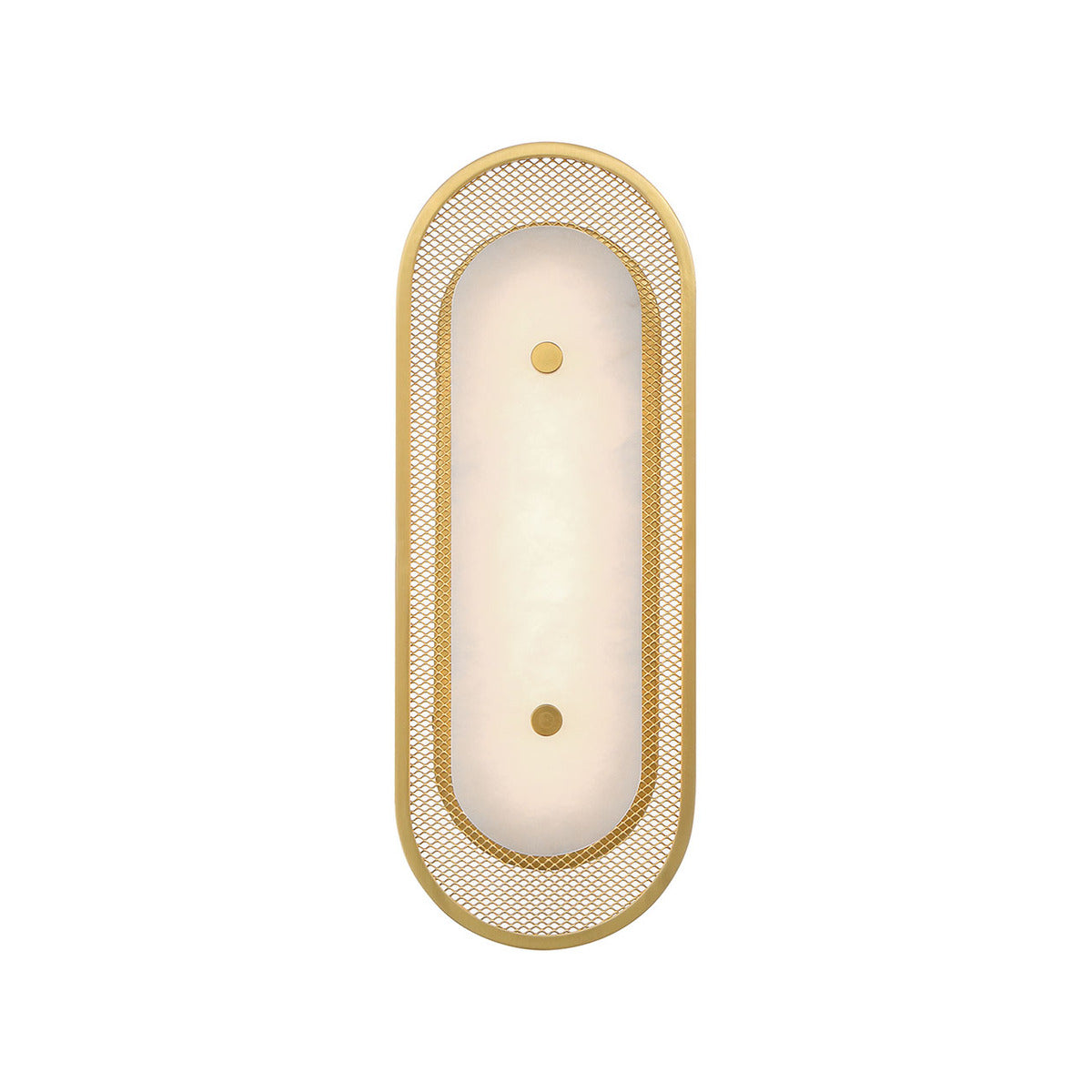 Eurofase Lighting Tramore 16" 1-Light Integrated LED Alabaster Shade Gold Steel Wall Sconce