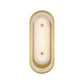 Eurofase Lighting Tramore 16" 1-Light Integrated LED Alabaster Shade Gold Steel Wall Sconce