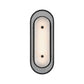 Eurofase Lighting Tramore 16" 1-Light Integrated LED Alabaster Shade Matte Black Steel Wall Sconce