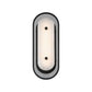 Eurofase Lighting Tramore 16" 1-Light Integrated LED Alabaster Shade Matte Black Steel Wall Sconce