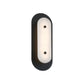 Eurofase Lighting Tramore 16" 1-Light Integrated LED Alabaster Shade Powder Coat Black Steel Wall Sconce