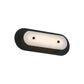 Eurofase Lighting Tramore 16" 1-Light Integrated LED Alabaster Shade Powder Coat Black Steel Wall Sconce