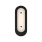 Eurofase Lighting Tramore 16" 1-Light Integrated LED Alabaster Shade Powder Coat Black Steel Wall Sconce