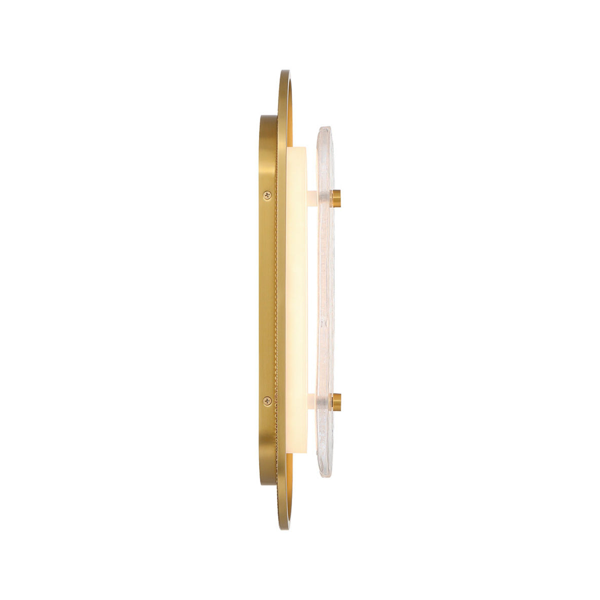 Eurofase Lighting Tramore 16" 1-Light Integrated LED Glass Shade Gold Steel Wall Sconce