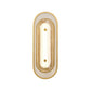 Eurofase Lighting Tramore 16" 1-Light Integrated LED Glass Shade Gold Steel Wall Sconce