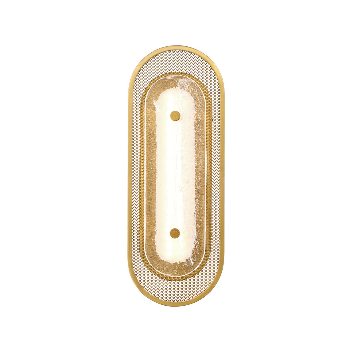 Eurofase Lighting Tramore 16" 1-Light Integrated LED Glass Shade Gold Steel Wall Sconce