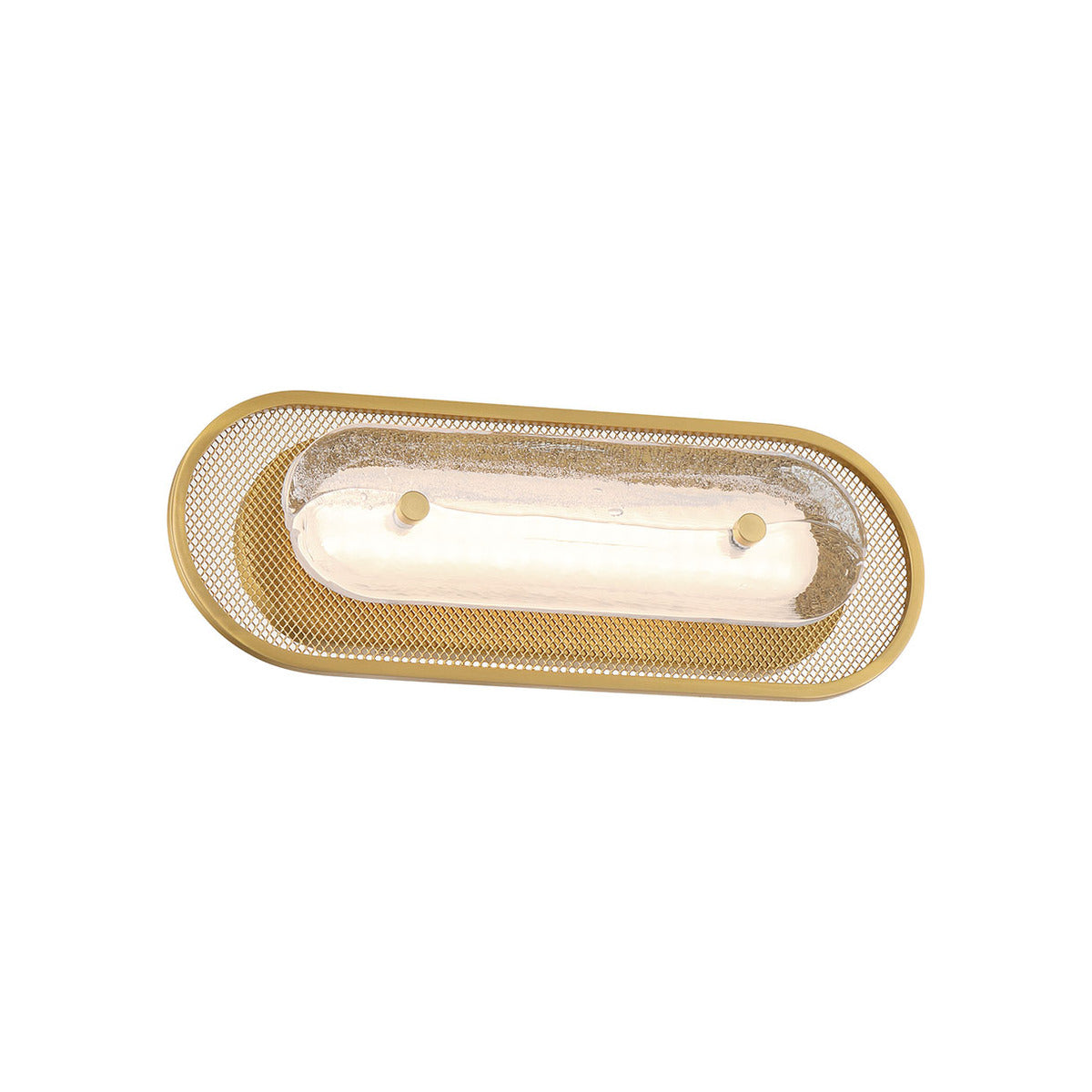 Eurofase Lighting Tramore 16" 1-Light Integrated LED Glass Shade Gold Steel Wall Sconce