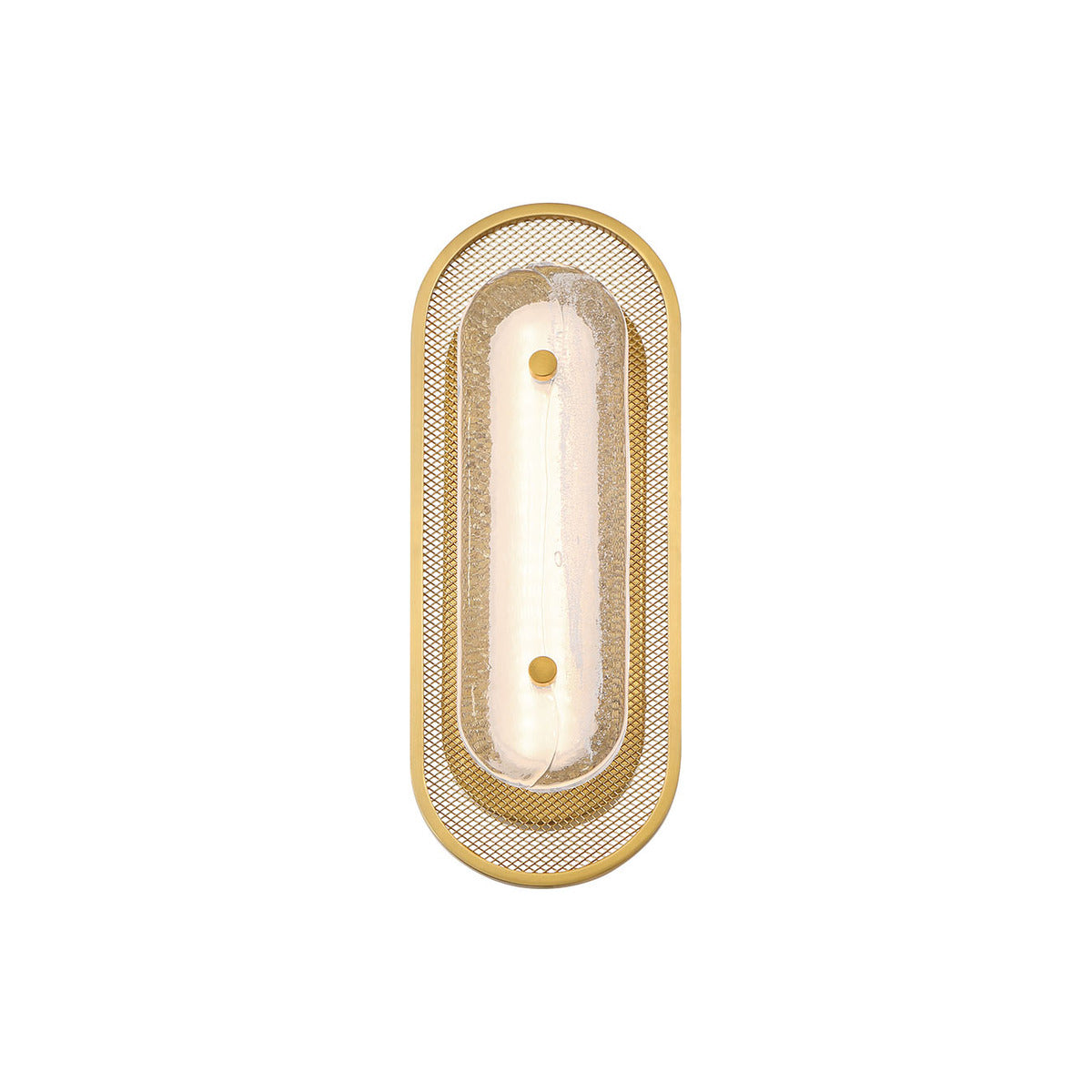 Eurofase Lighting Tramore 16" 1-Light Integrated LED Glass Shade Gold Steel Wall Sconce