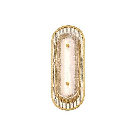 Eurofase Lighting Tramore 16" 1-Light Integrated LED Glass Shade Gold Steel Wall Sconce