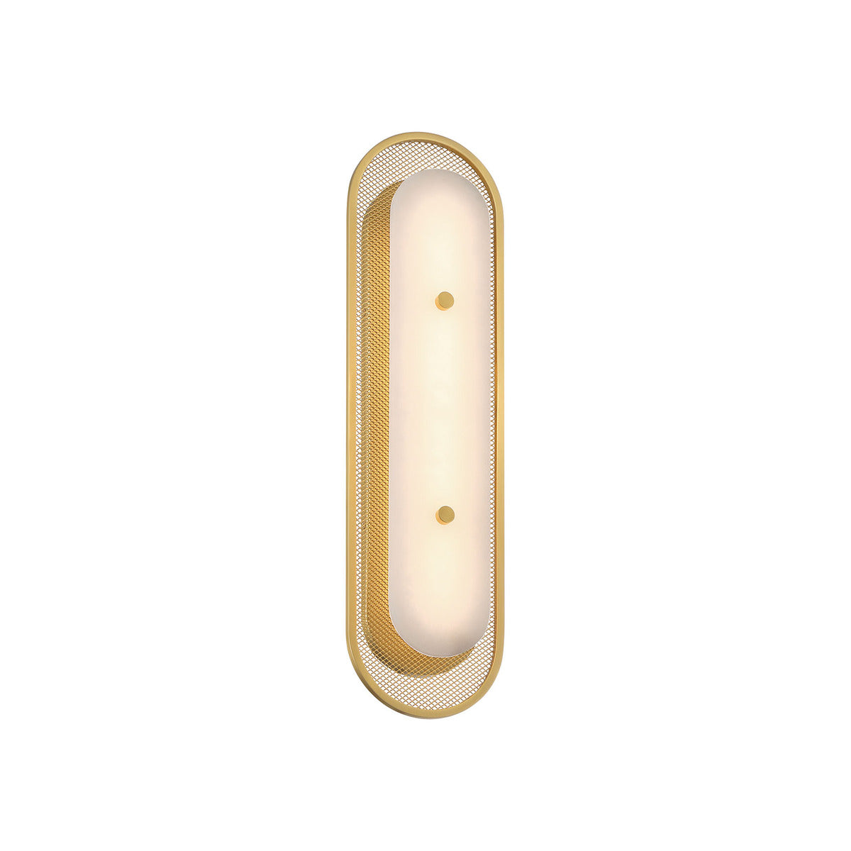 Eurofase Lighting Tramore 22" 1-Light Integrated LED Alabaster Shade Gold Steel Wall Sconce