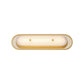Eurofase Lighting Tramore 22" 1-Light Integrated LED Alabaster Shade Gold Steel Wall Sconce
