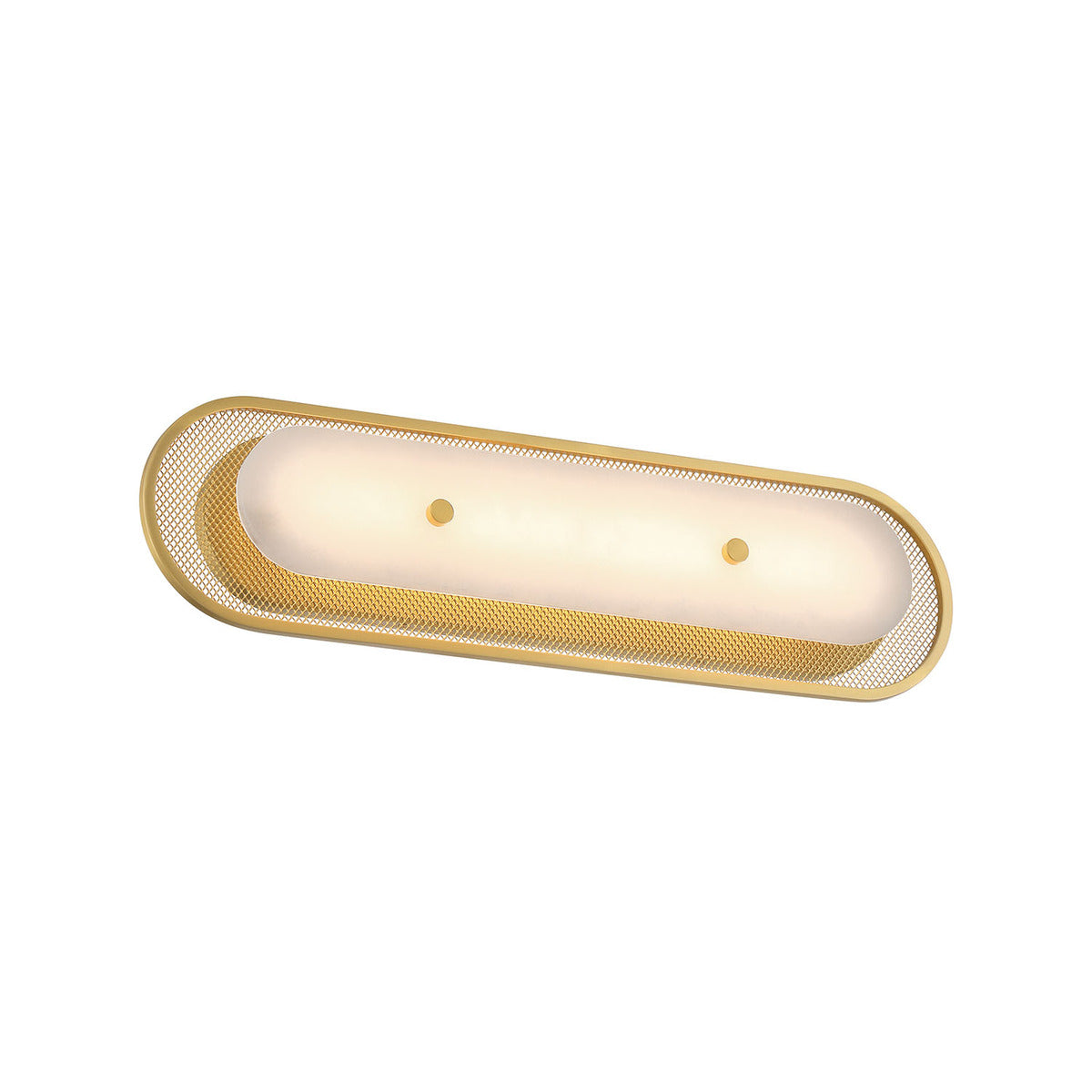 Eurofase Lighting Tramore 22" 1-Light Integrated LED Alabaster Shade Gold Steel Wall Sconce