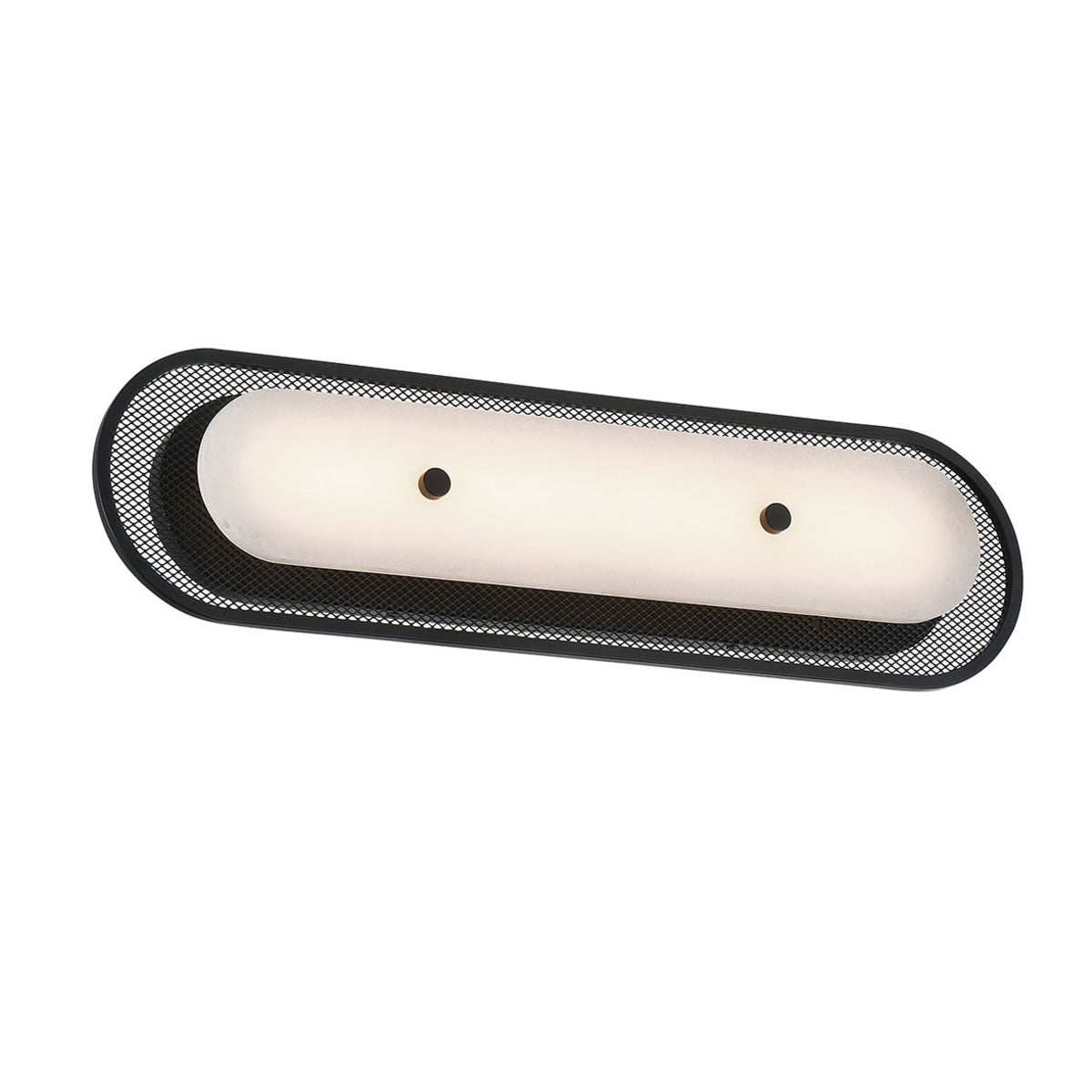 Eurofase Lighting Tramore 22" 1-Light Integrated LED Alabaster Shade Matte Black Steel Wall Sconce