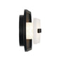Eurofase Lighting Tramore 22" 1-Light Integrated LED Alabaster Shade Matte Black Steel Wall Sconce