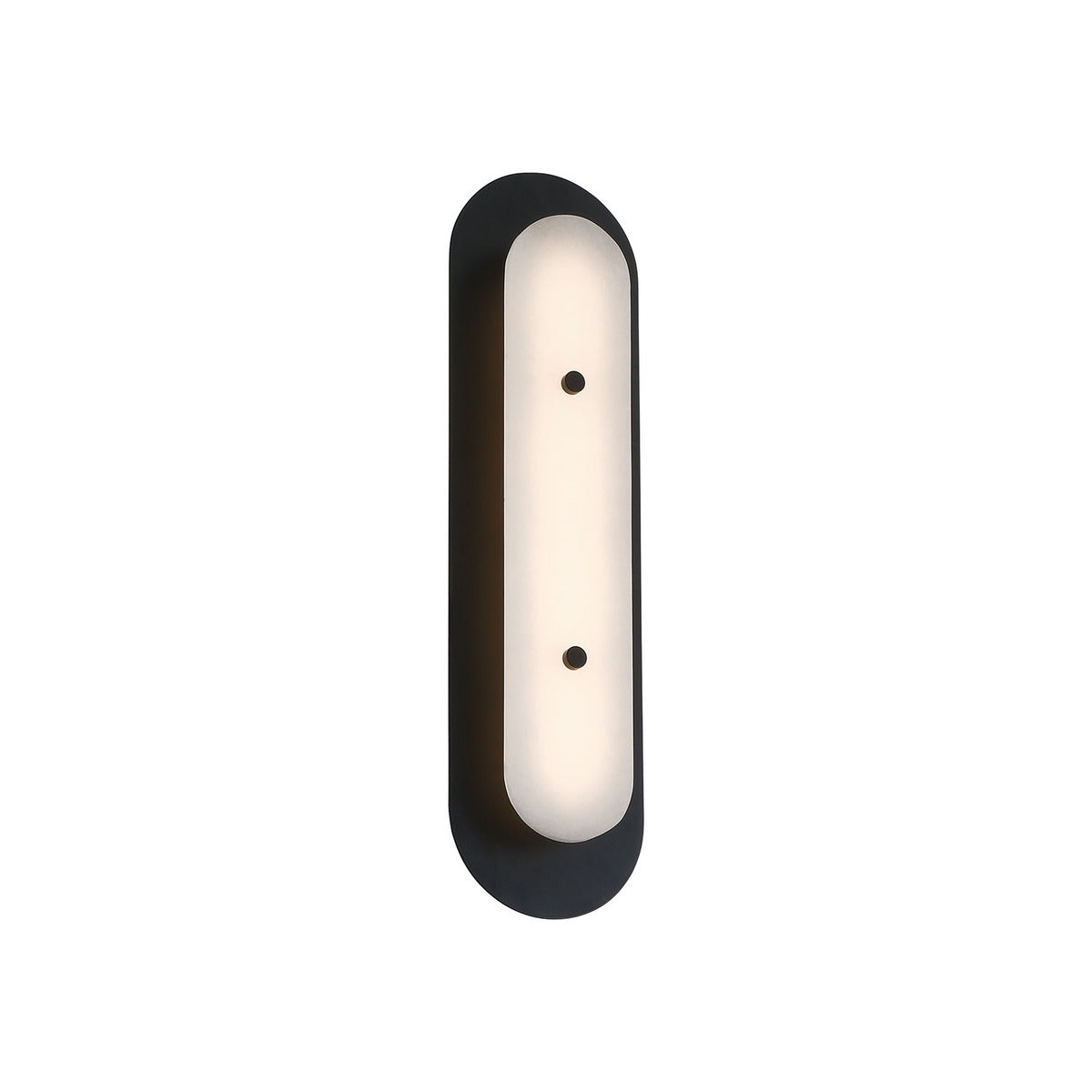 Eurofase Lighting Tramore 22" 1-Light Integrated LED Alabaster Shade Powder Coat Black Steel Wall Sconce