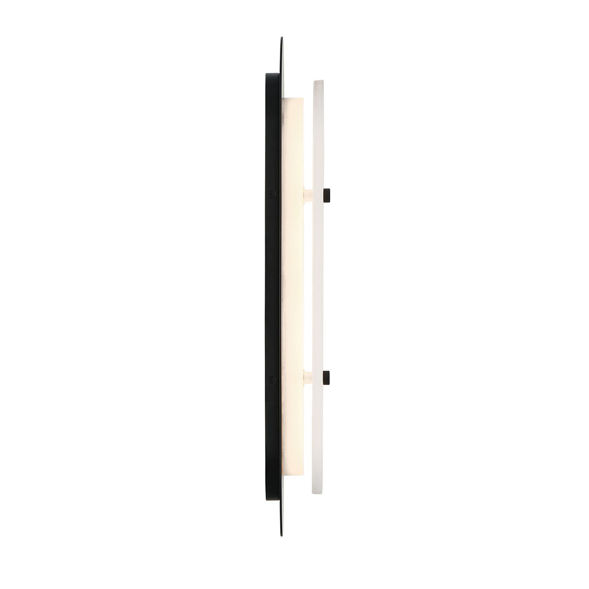 Eurofase Lighting Tramore 22" 1-Light Integrated LED Alabaster Shade Powder Coat Black Steel Wall Sconce