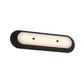 Eurofase Lighting Tramore 22" 1-Light Integrated LED Alabaster Shade Powder Coat Black Steel Wall Sconce