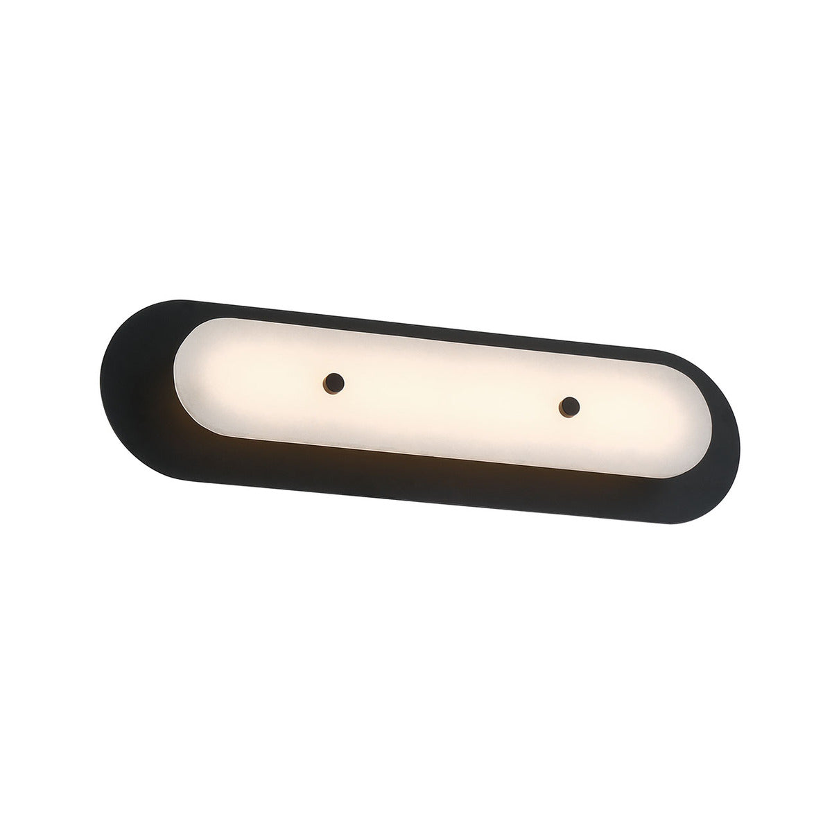Eurofase Lighting Tramore 22" 1-Light Integrated LED Alabaster Shade Powder Coat Black Steel Wall Sconce