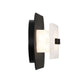 Eurofase Lighting Tramore 22" 1-Light Integrated LED Alabaster Shade Powder Coat Black Steel Wall Sconce