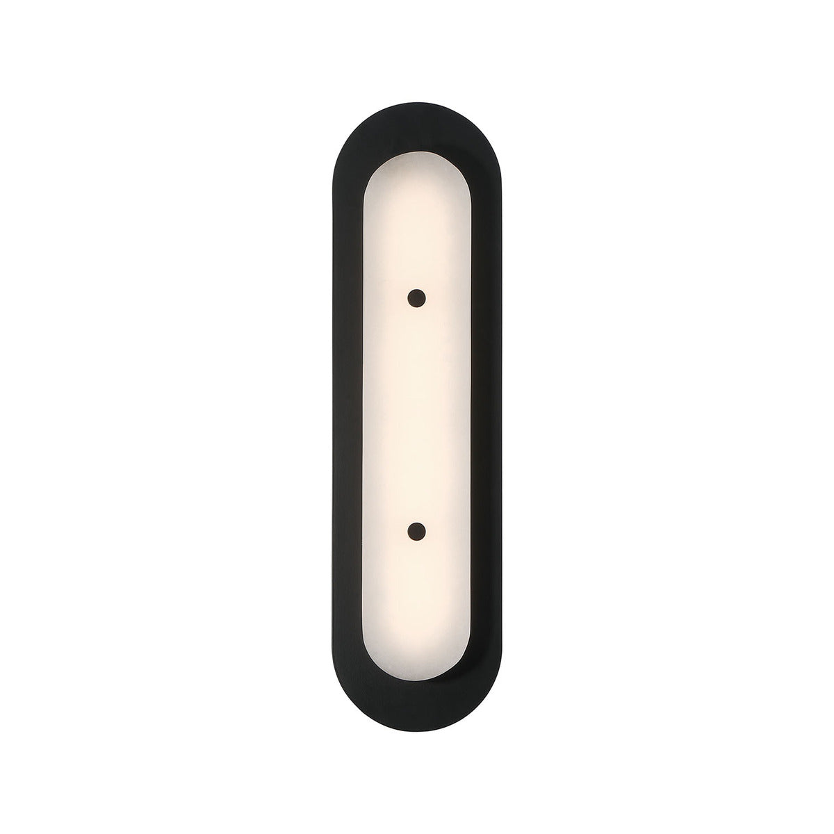 Eurofase Lighting Tramore 22" 1-Light Integrated LED Alabaster Shade Powder Coat Black Steel Wall Sconce