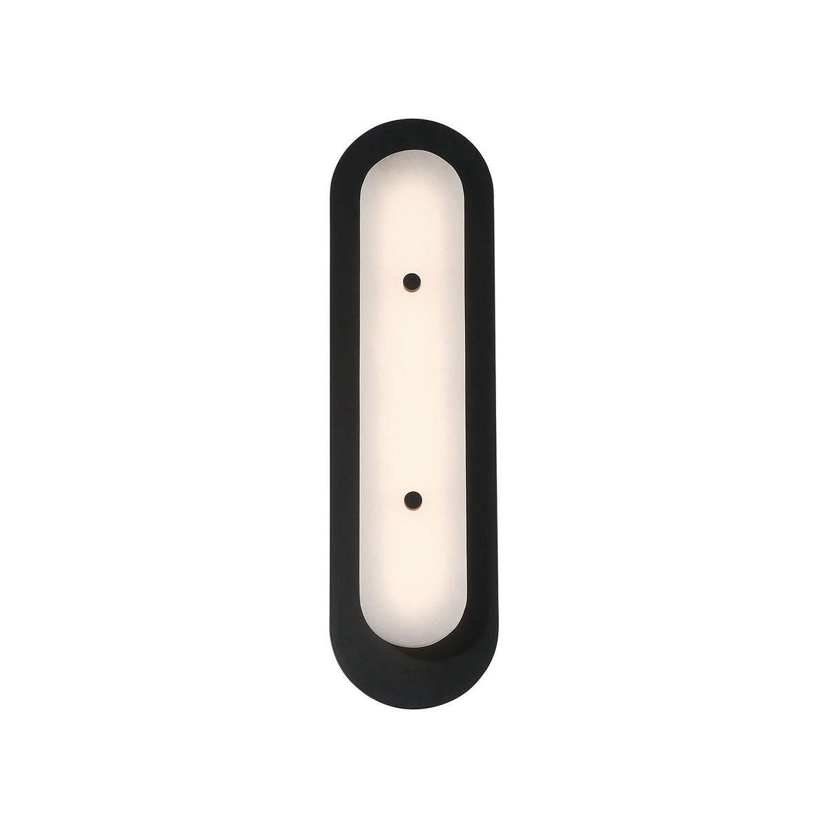Eurofase Lighting Tramore 22" 1-Light Integrated LED Alabaster Shade Powder Coat Black Steel Wall Sconce