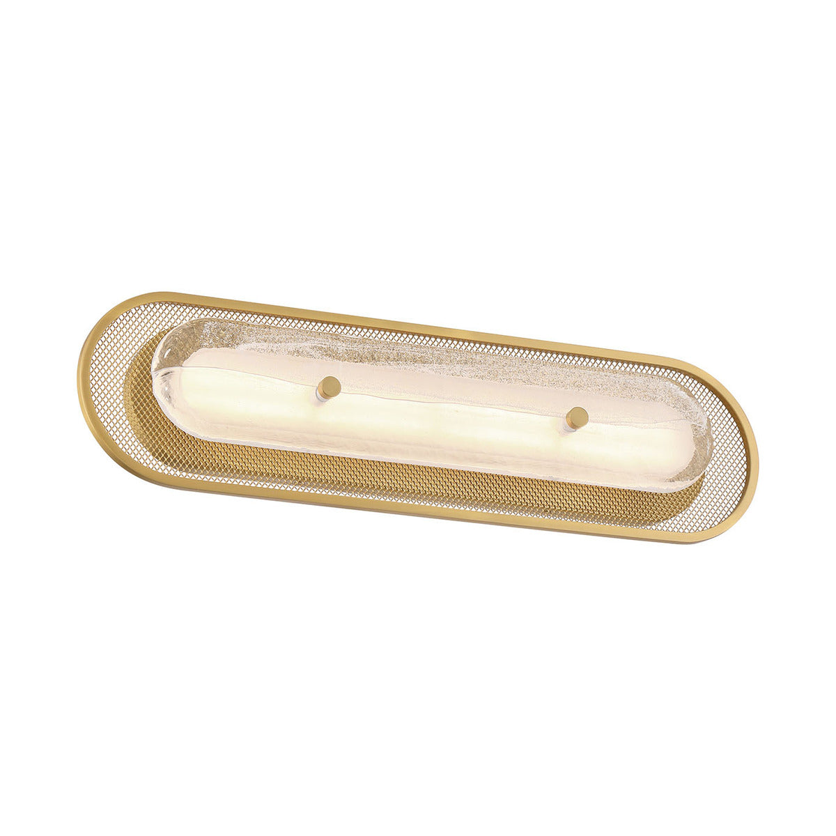 Eurofase Lighting Tramore 22" 1-Light Integrated LED Glass Shade Gold Steel Wall Sconce