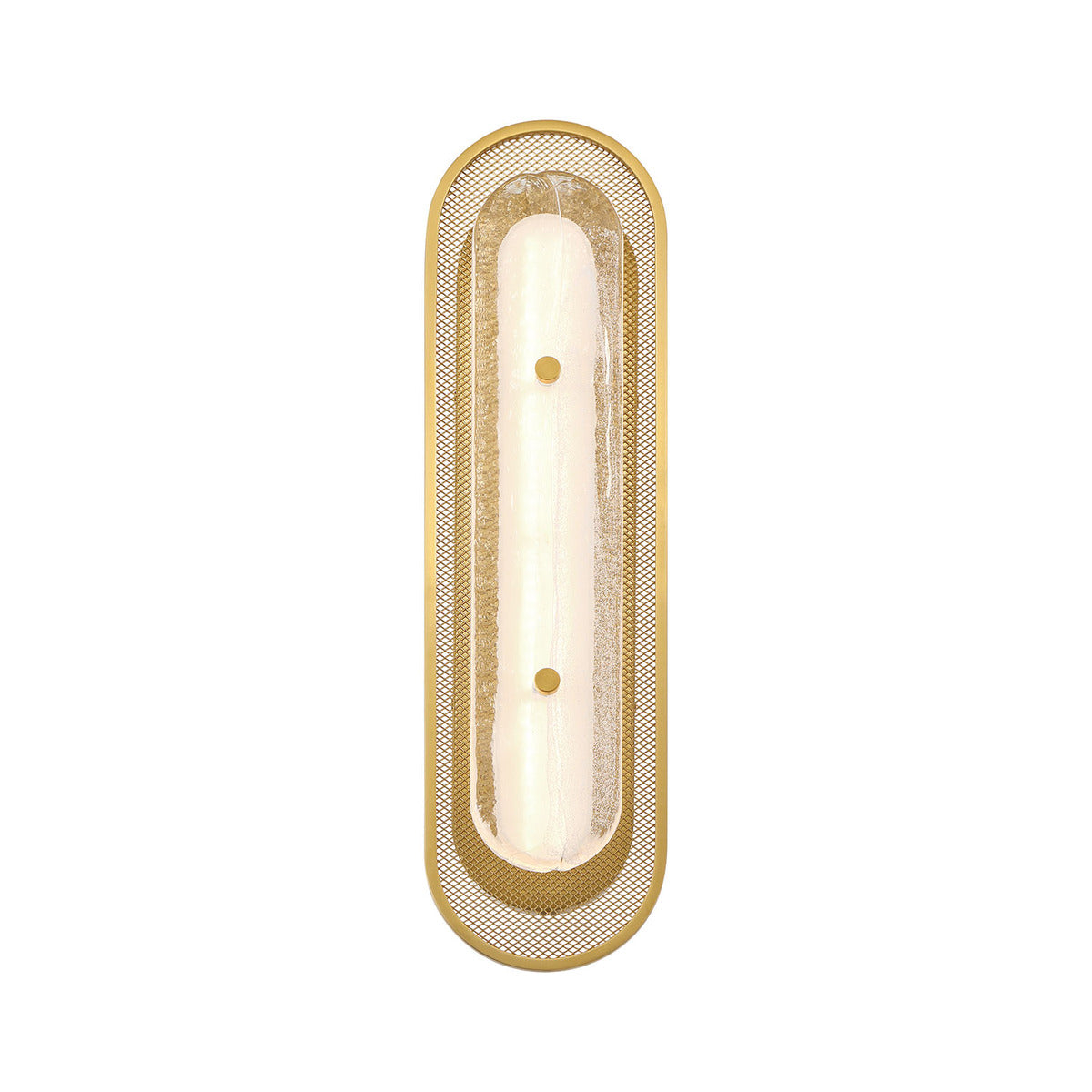 Eurofase Lighting Tramore 22" 1-Light Integrated LED Glass Shade Gold Steel Wall Sconce
