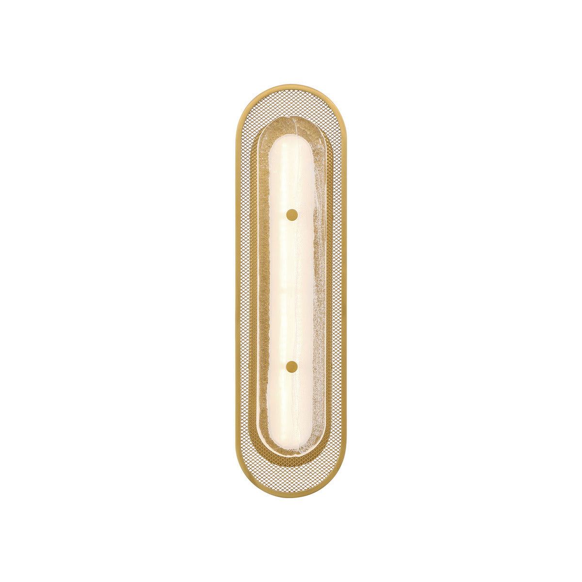 Eurofase Lighting Tramore 22" 1-Light Integrated LED Glass Shade Gold Steel Wall Sconce