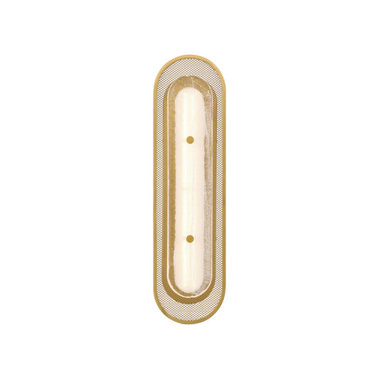 Eurofase Lighting Tramore 22" 1-Light Integrated LED Glass Shade Gold Steel Wall Sconce