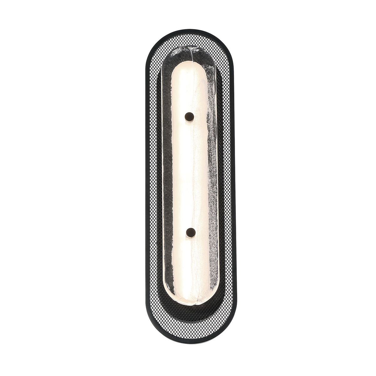 Eurofase Lighting Tramore 22" 1-Light Integrated LED Glass Shade Matte Black Steel Wall Sconce