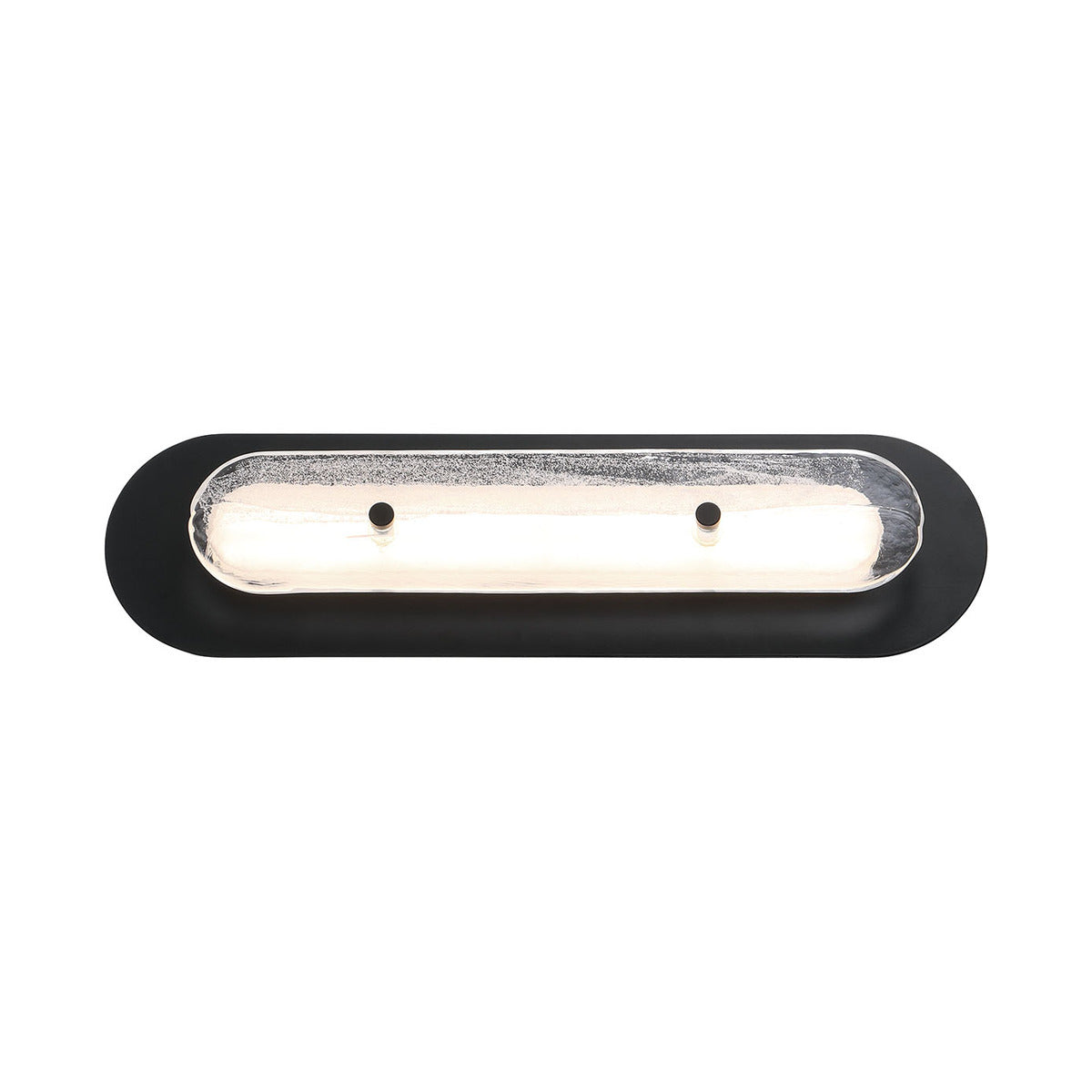 Eurofase Lighting Tramore 22" 1-Light Integrated LED Glass Shade Powder Coat Black Steel Wall Sconce
