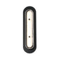 Eurofase Lighting Tramore 22" 1-Light Integrated LED Glass Shade Powder Coat Black Steel Wall Sconce