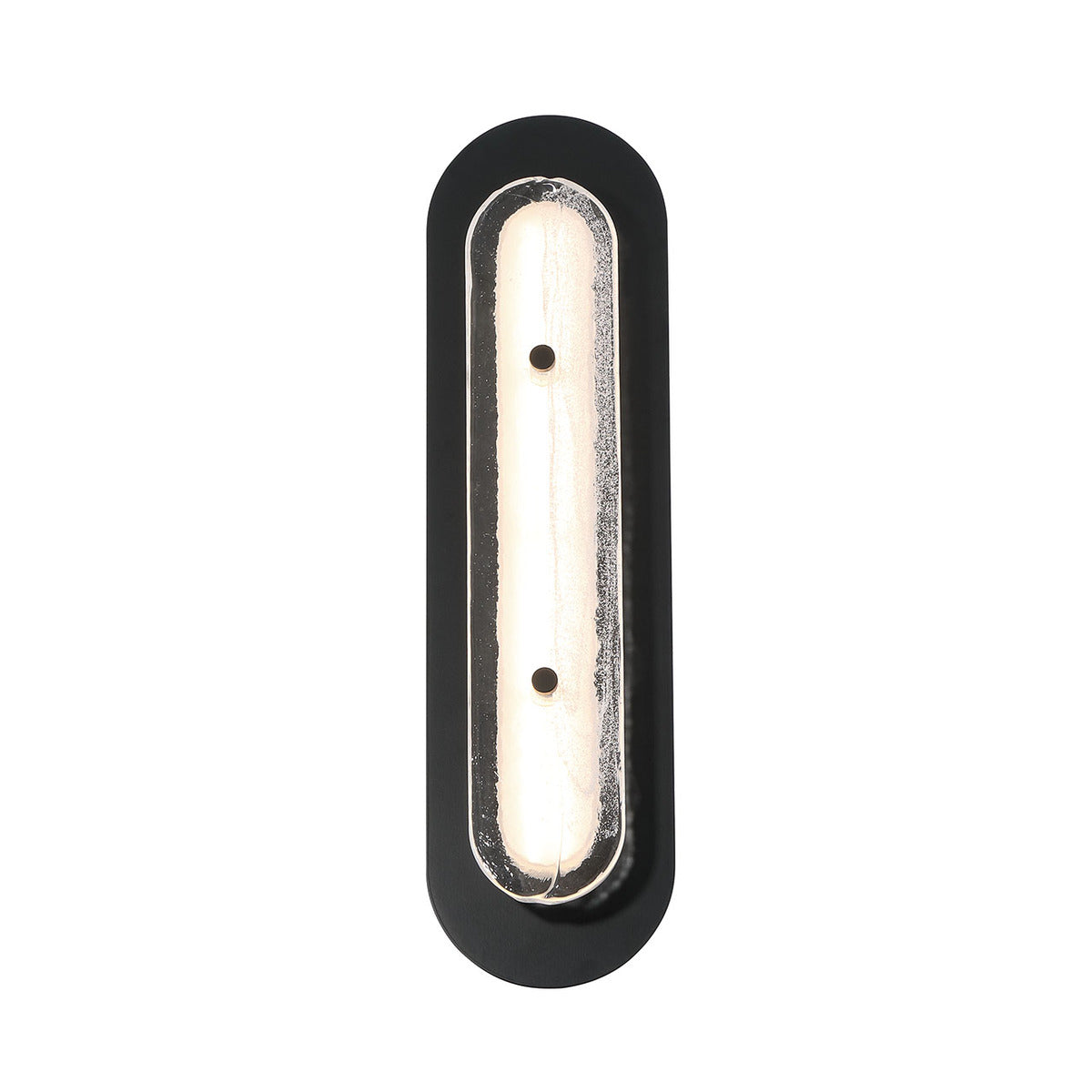 Eurofase Lighting Tramore 22" 1-Light Integrated LED Glass Shade Powder Coat Black Steel Wall Sconce
