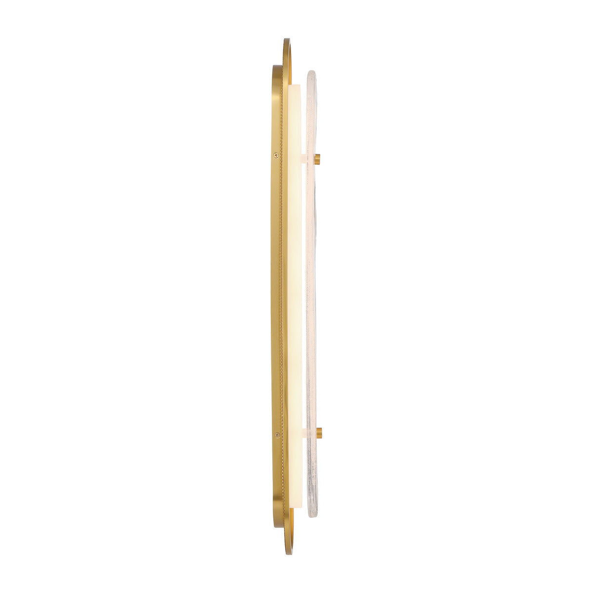 Eurofase Lighting Tramore 30" 1-Light Integrated LED Alabaster Glass Shade Gold Steel Wall Sconce