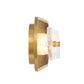 Eurofase Lighting Tramore 30" 1-Light Integrated LED Alabaster Glass Shade Gold Steel Wall Sconce