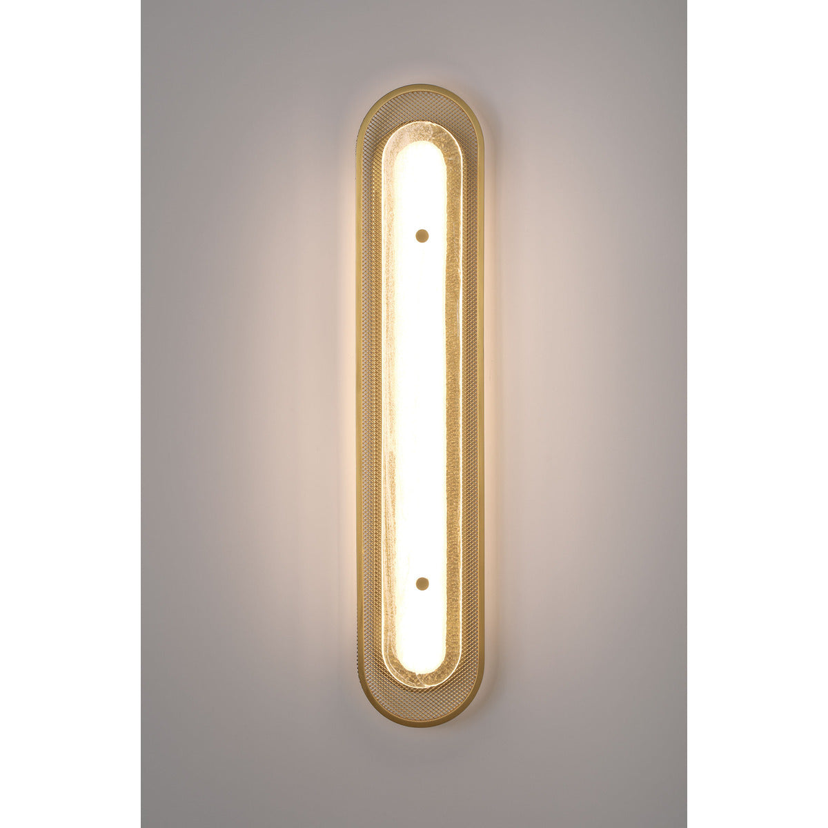 Eurofase Lighting Tramore 30" 1-Light Integrated LED Alabaster Glass Shade Gold Steel Wall Sconce