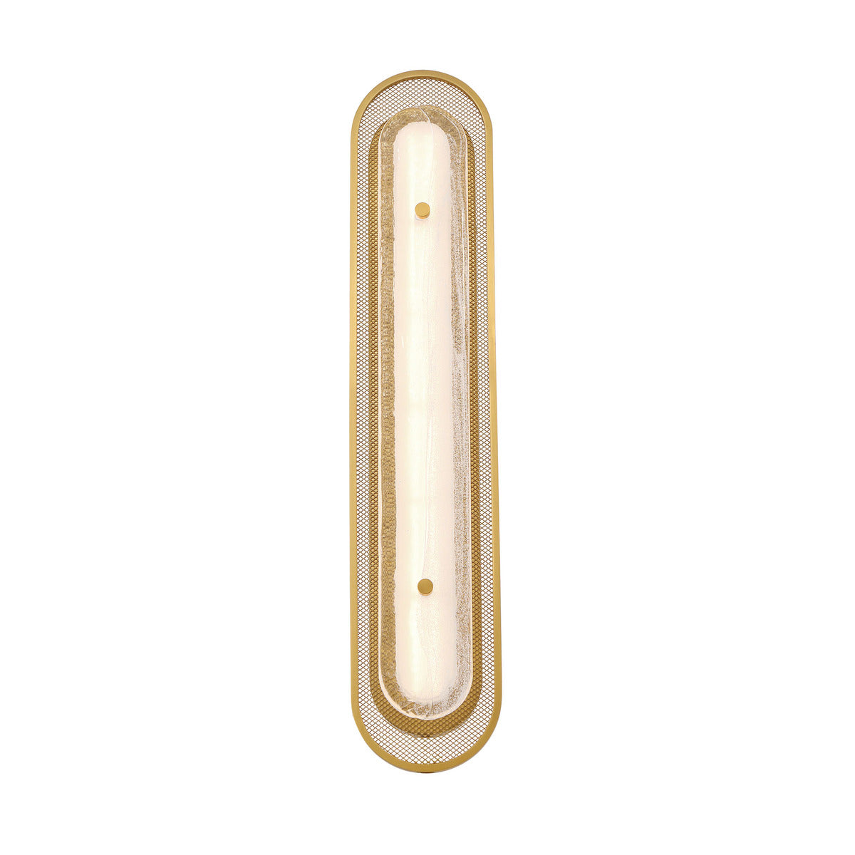 Eurofase Lighting Tramore 30" 1-Light Integrated LED Alabaster Glass Shade Gold Steel Wall Sconce