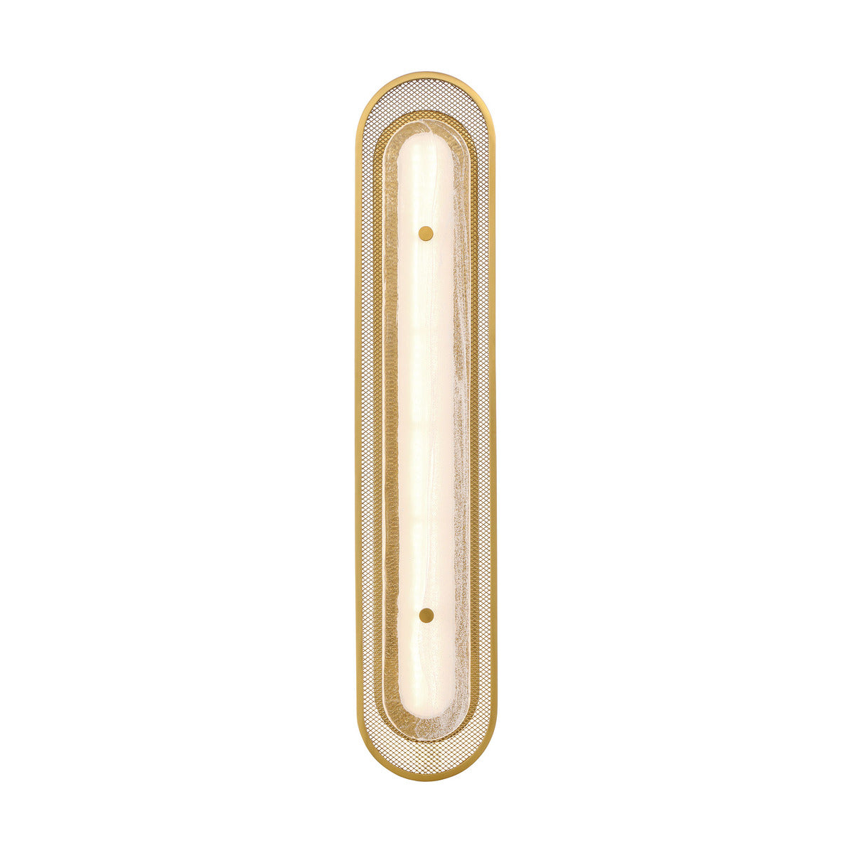 Eurofase Lighting Tramore 30" 1-Light Integrated LED Alabaster Glass Shade Gold Steel Wall Sconce