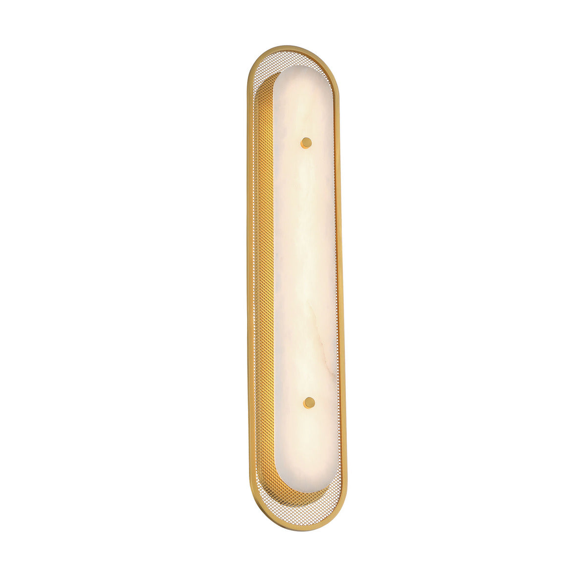 Eurofase Lighting Tramore 30" 1-Light Integrated LED Alabaster Shade Gold Steel Wall Sconce