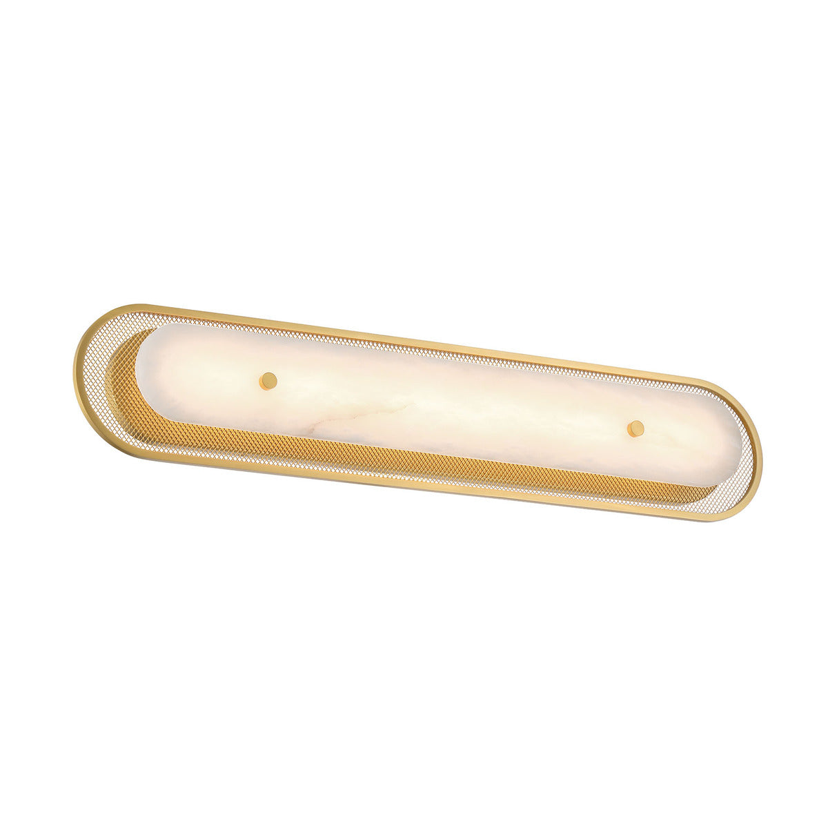 Eurofase Lighting Tramore 30" 1-Light Integrated LED Alabaster Shade Gold Steel Wall Sconce