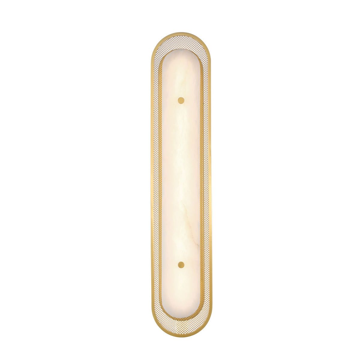 Eurofase Lighting Tramore 30" 1-Light Integrated LED Alabaster Shade Gold Steel Wall Sconce