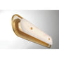 Eurofase Lighting Tramore 30" 1-Light Integrated LED Alabaster Shade Gold Steel Wall Sconce