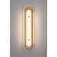 Eurofase Lighting Tramore 30" 1-Light Integrated LED Alabaster Shade Gold Steel Wall Sconce