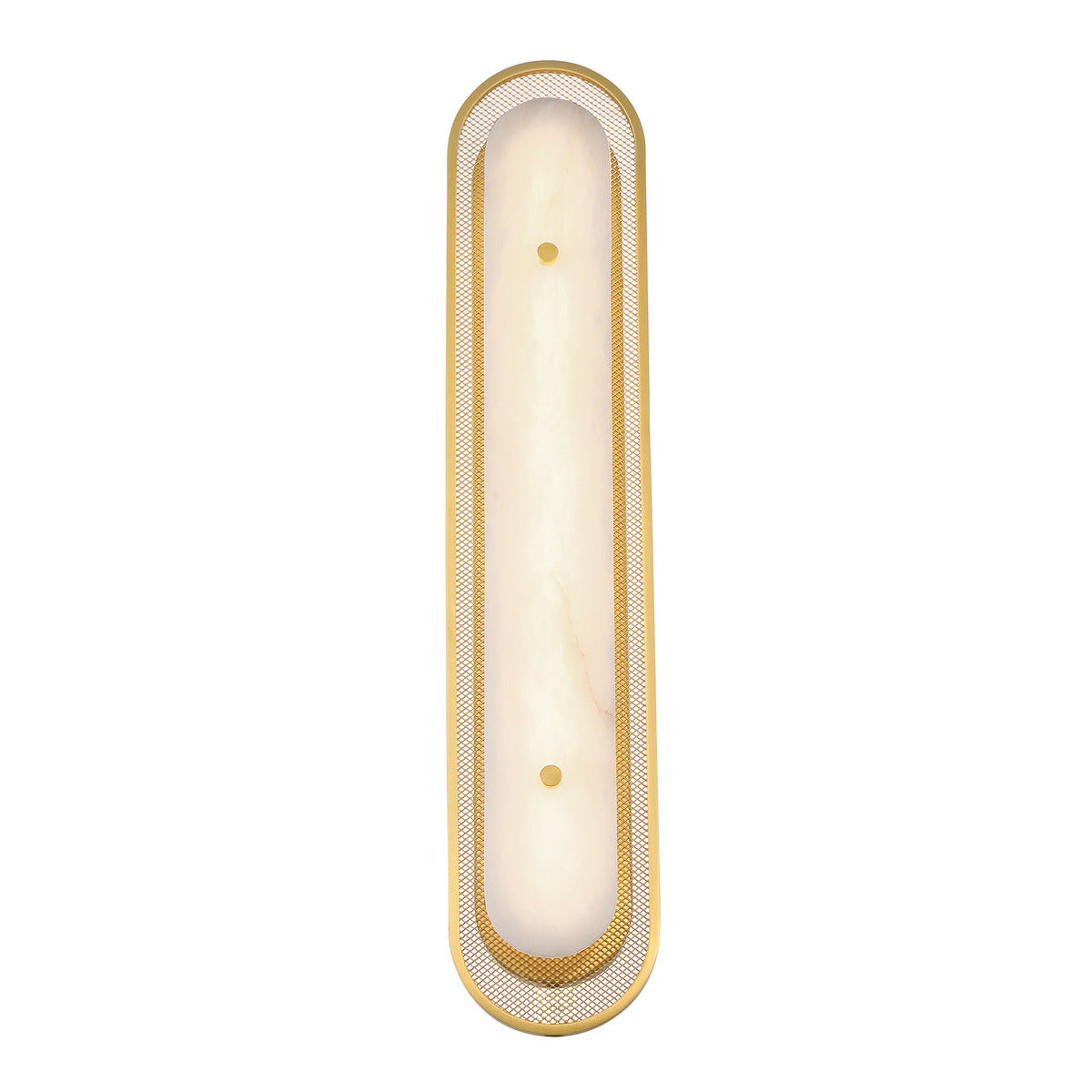 Eurofase Lighting Tramore 30" 1-Light Integrated LED Alabaster Shade Gold Steel Wall Sconce